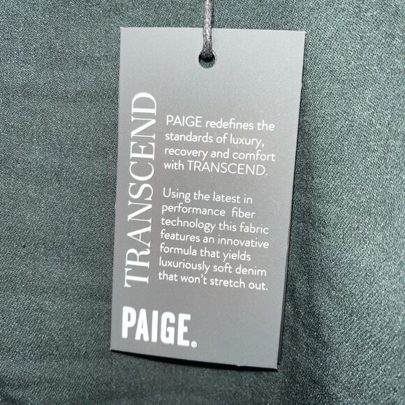 Paige Jeans Normandie Winter Pine Green Men's Jeans Size 36 NWT - Picture 3 of 7